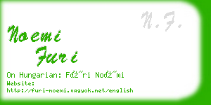 noemi furi business card